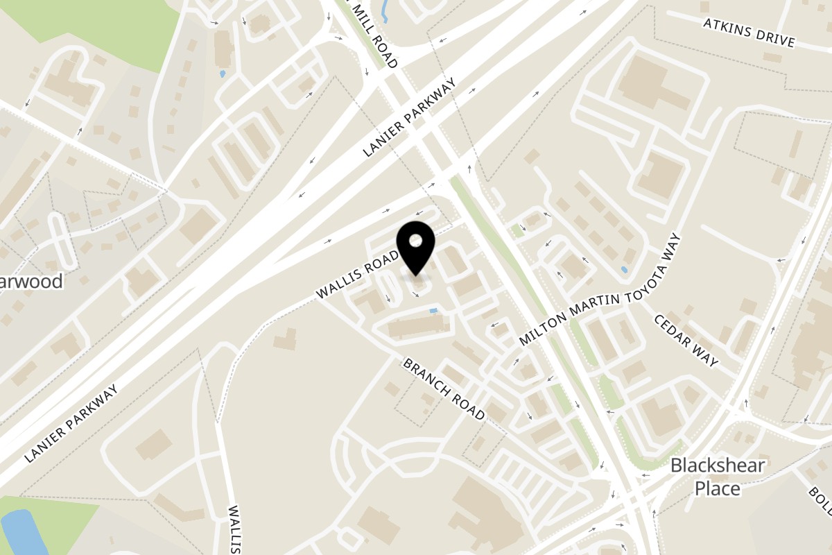 Map showing the location of Big Burritos Mexican Grill on 3652 Wallis Rd in Flowery Branch